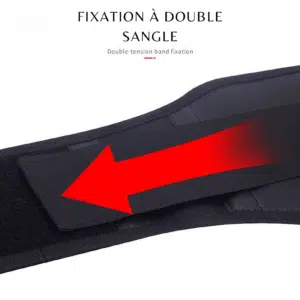 DOUBLE STRAP FIXATION Ceinture de Soutien Lombaire Auto-Chauffante