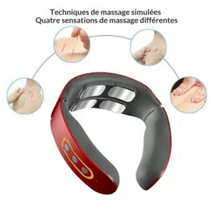 Simulated massage techniques Four different massage sensations NeckZen Pro™ - Masseur Cervical Électrique EMS